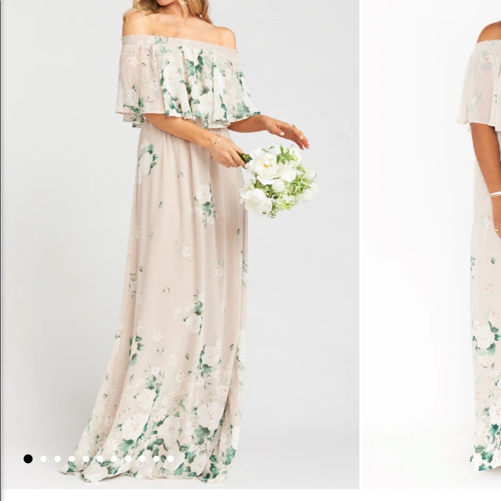Show Me Your MuMu Floral Off-Shoulder Maxi Dress
